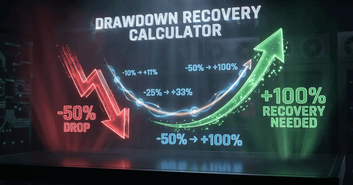 Drawdown Recovery — free trading calculator